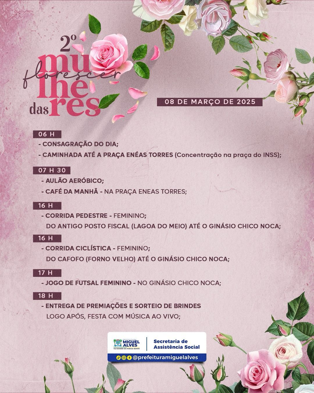 Foto 1 – VEM AI O II FLORESCER DAS MULHERES!