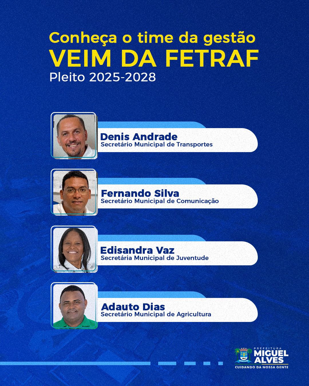 Foto 5 – CONHEÇA O TIME DA GESTÃO VEIM DA FETRAF (2025-2028)