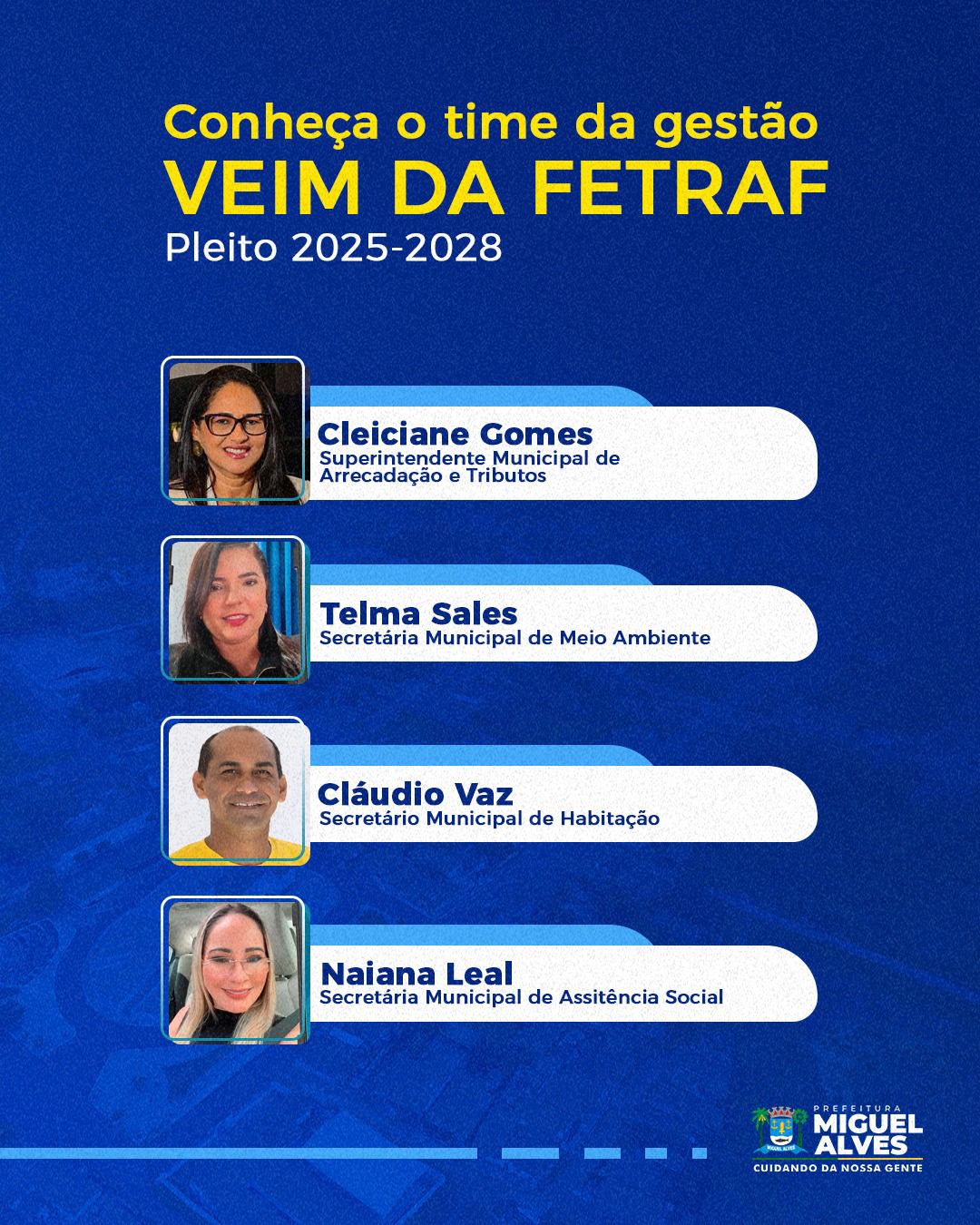 Foto 3 – CONHEÇA O TIME DA GESTÃO VEIM DA FETRAF (2025-2028)
