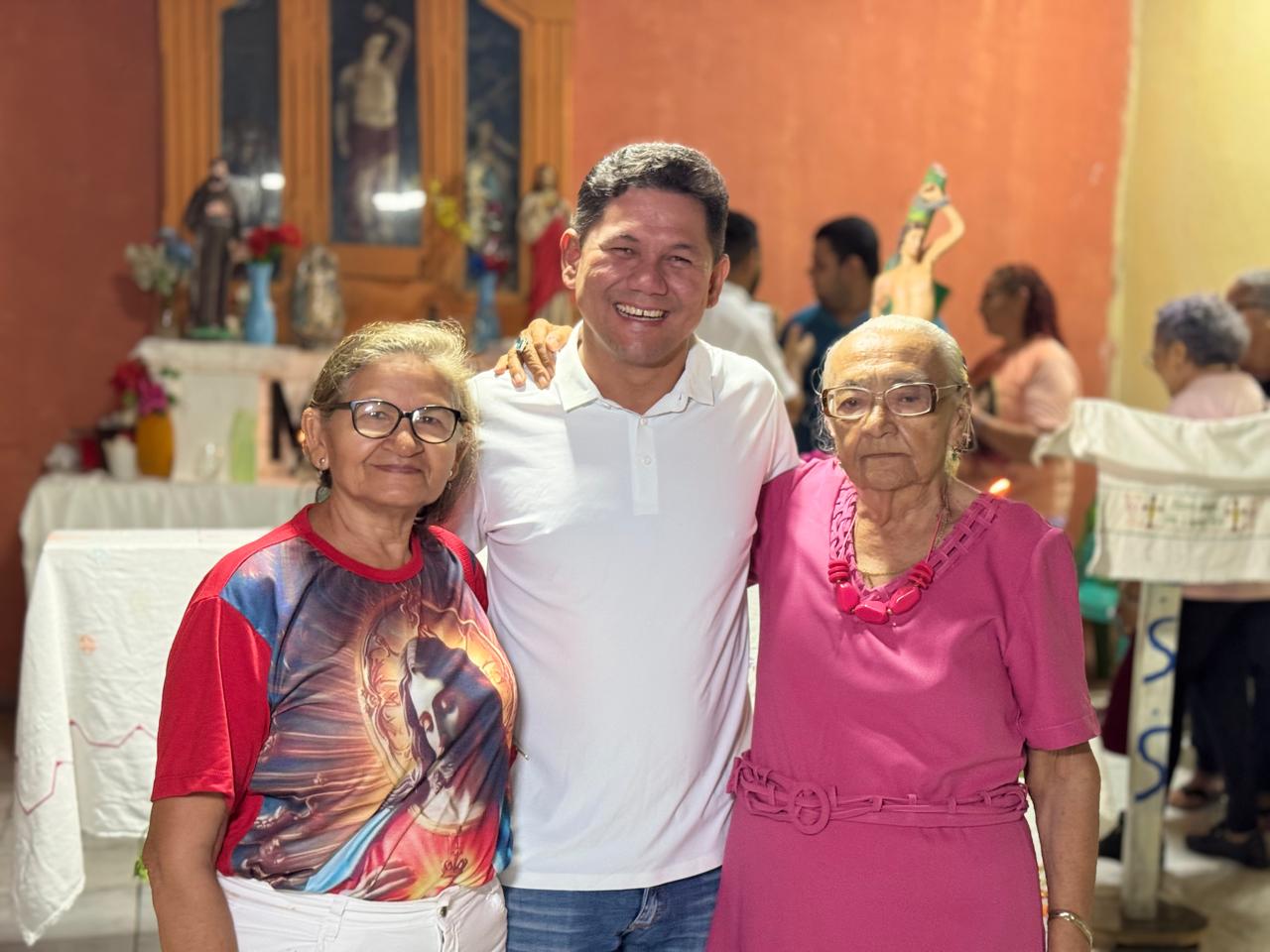 Foto 9 – PREFEITO DE MIGUEL ALVES PARTICIPA DO FESTEJO DE SÃO SEBASTÃO NA LOCALIDADE AREAL