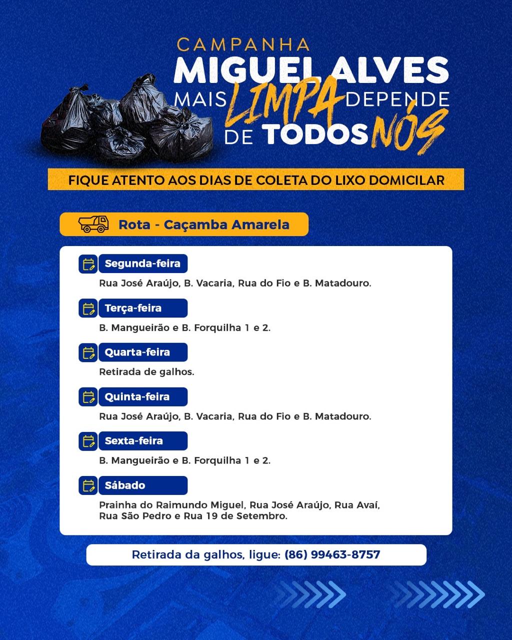 Foto 3 – MIGUEL ALVES MAIS LIMPA DEPENDE DE TODOS NÓS!