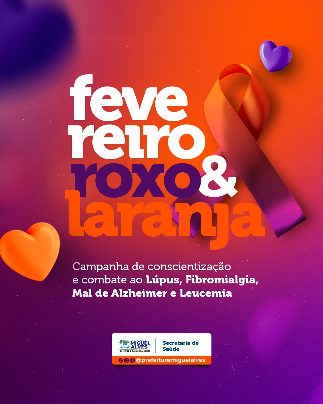 FEVEREIRO ROXO / LARANJA