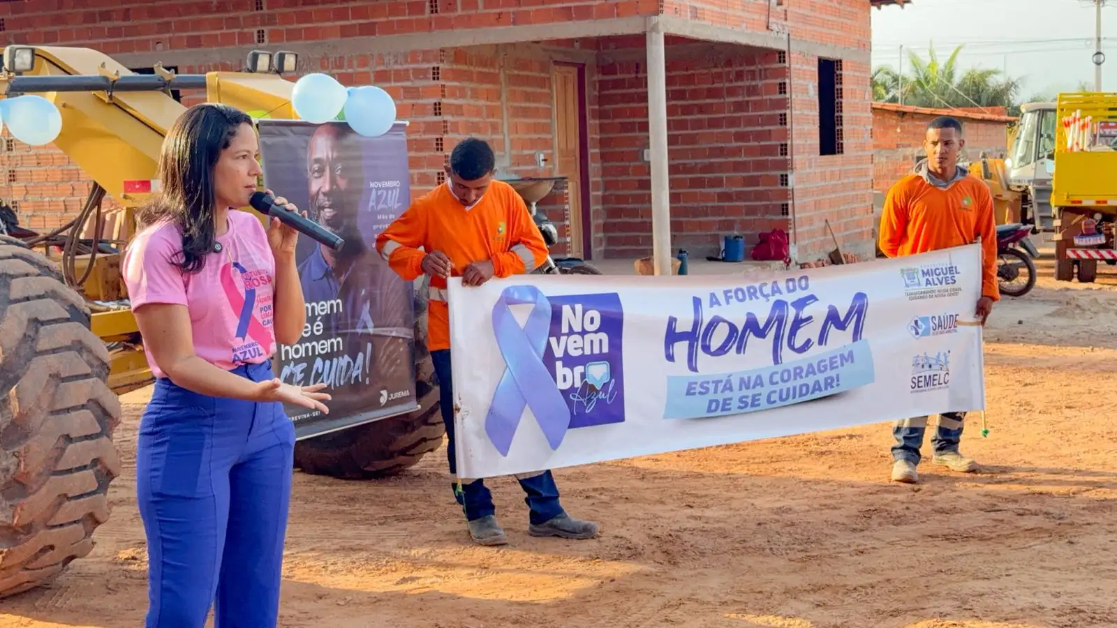 SECRETARIA DE SAÚDE PROMOVE RODA DE CONVERSA SOBRE OUTUBRO ROSA E NOVEMBRO AZUL NA EMPRESA JUREMA